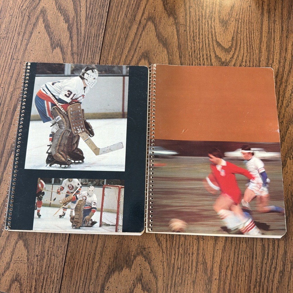 Vintage Spiral Notebooks New York Islanders Billy Smith USA Soccer